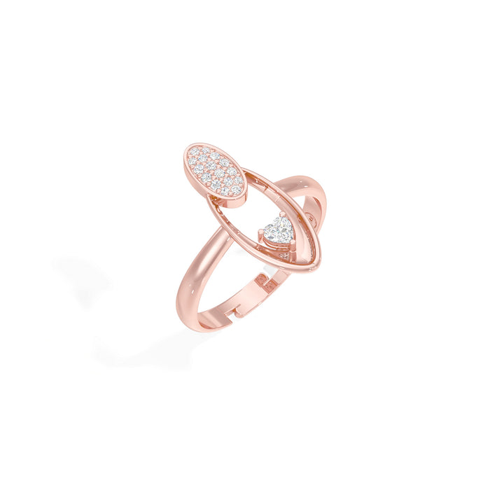 Radiant Heart Oval Ring