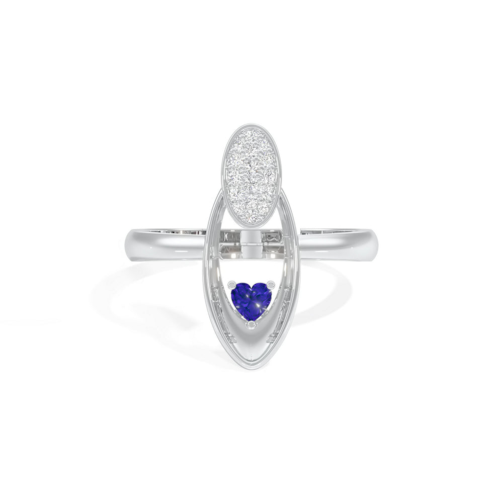 Radiant Heart Oval Ring