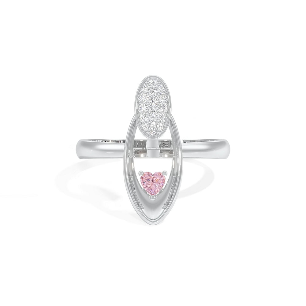 Radiant Heart Oval Ring