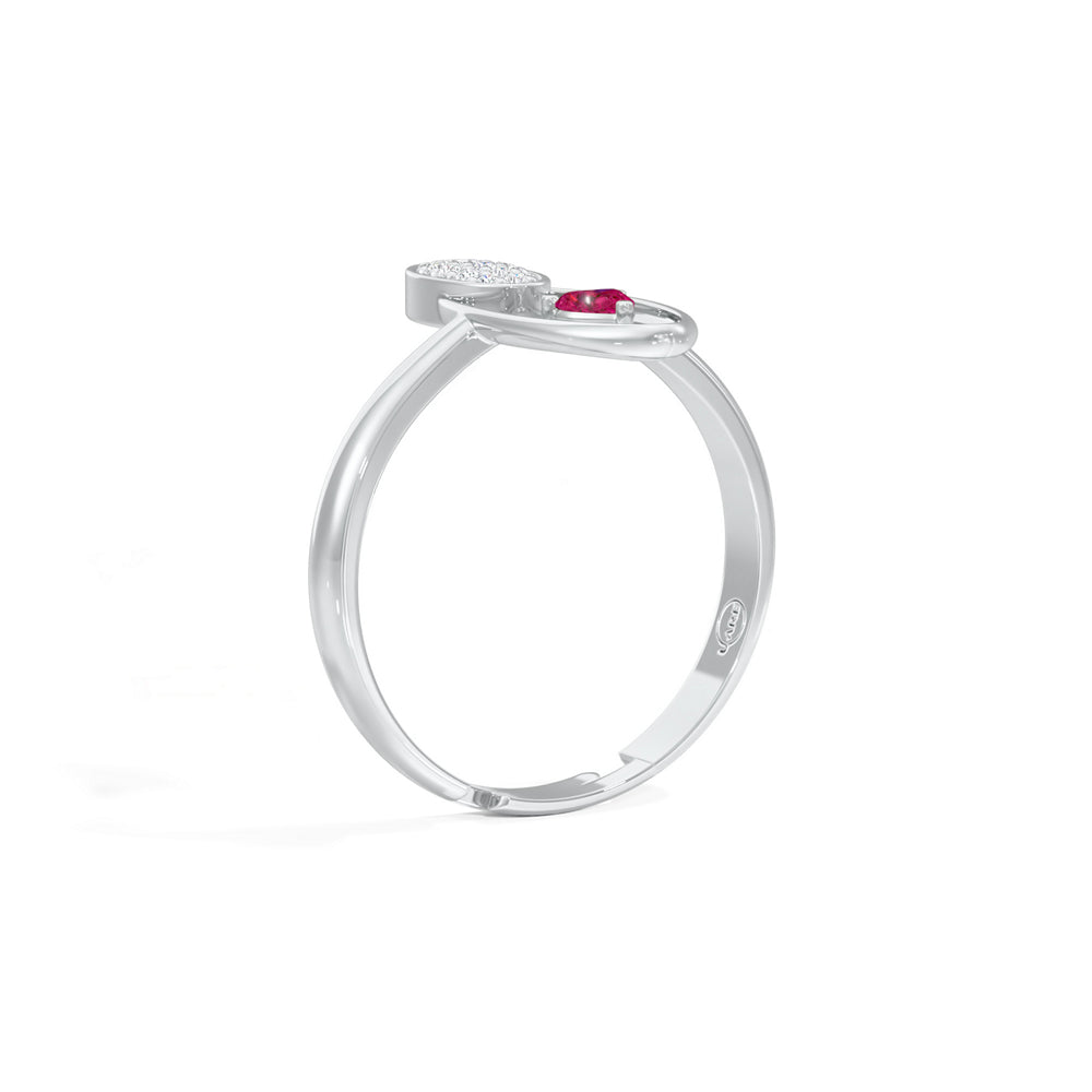 Radiant Heart Oval Ring