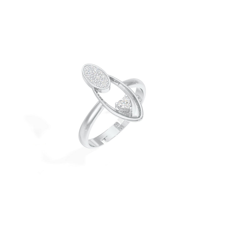 Radiant Heart Oval Ring