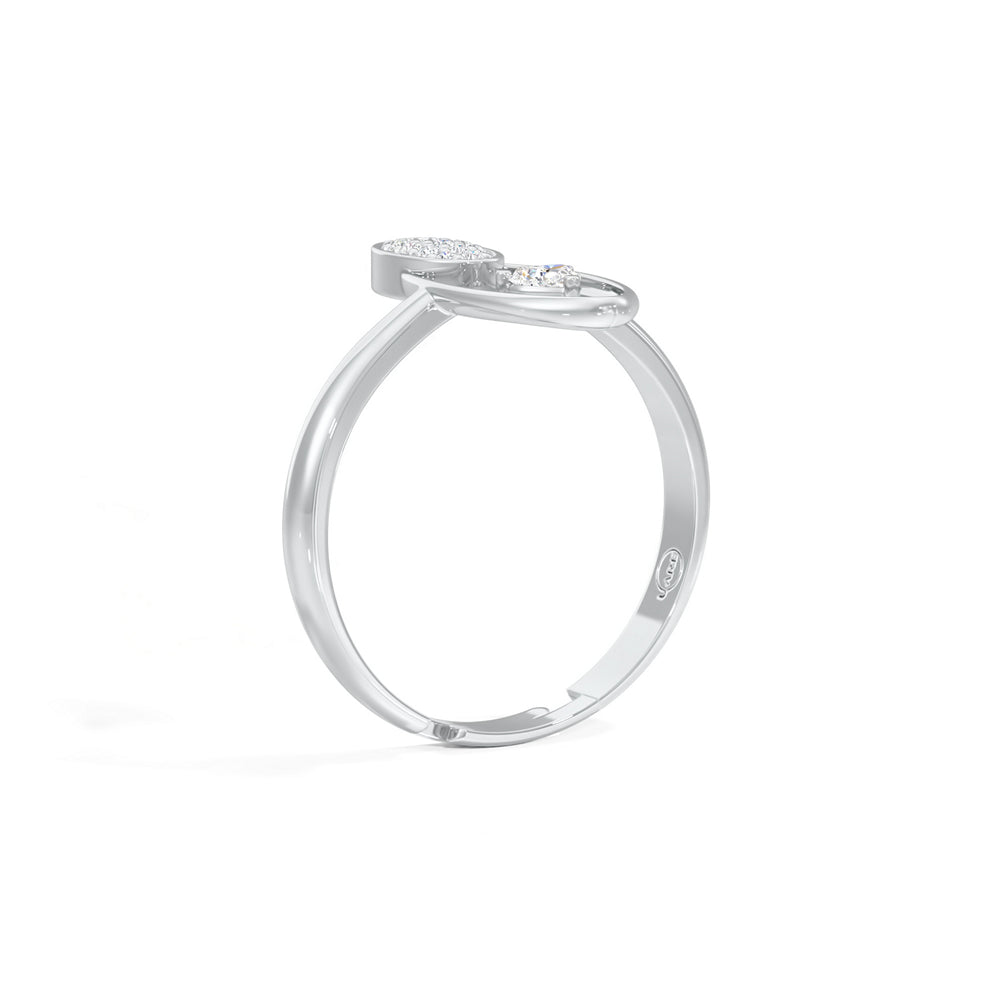 Radiant Heart Oval Ring