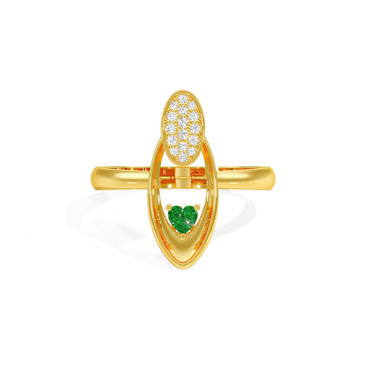 Radiant Heart Oval Ring