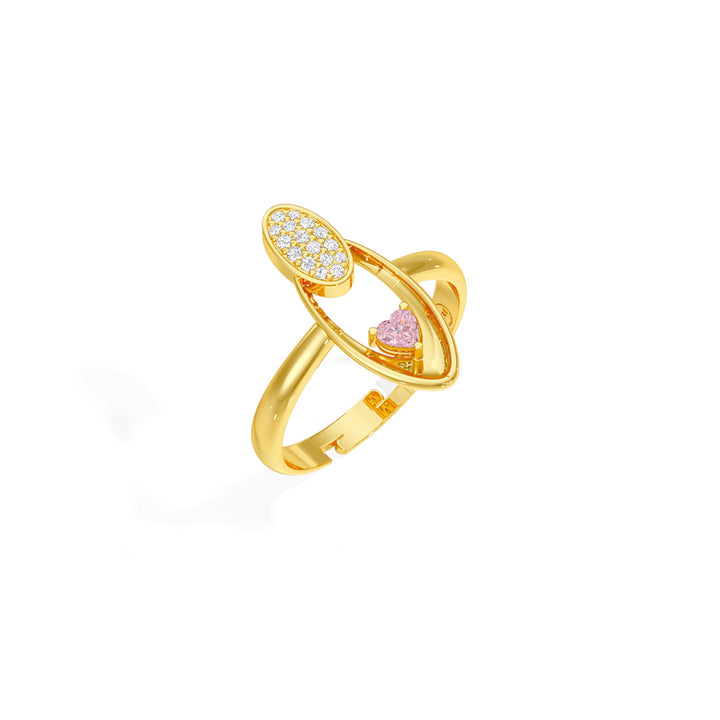 Radiant Heart Oval Ring