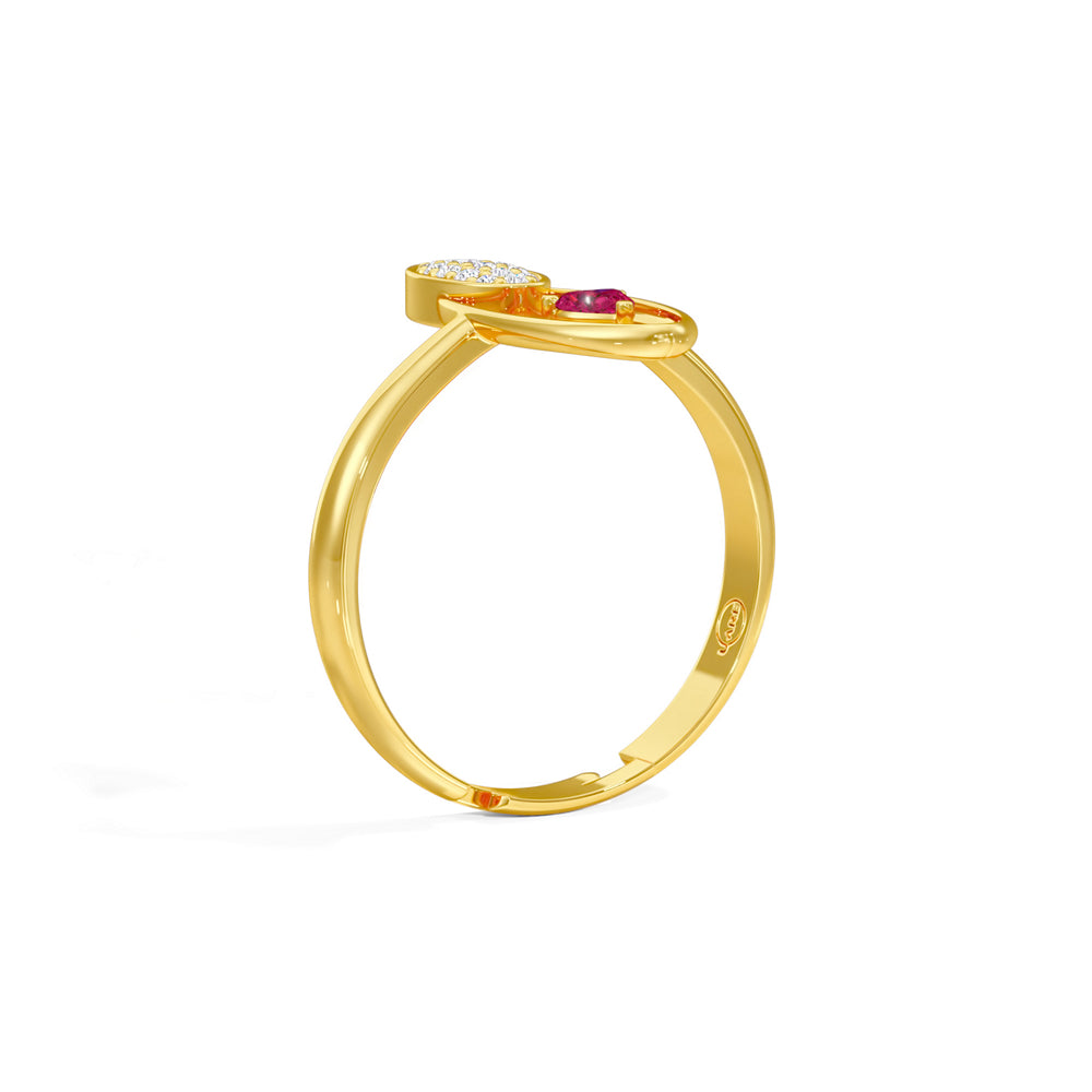 Radiant Heart Oval Ring