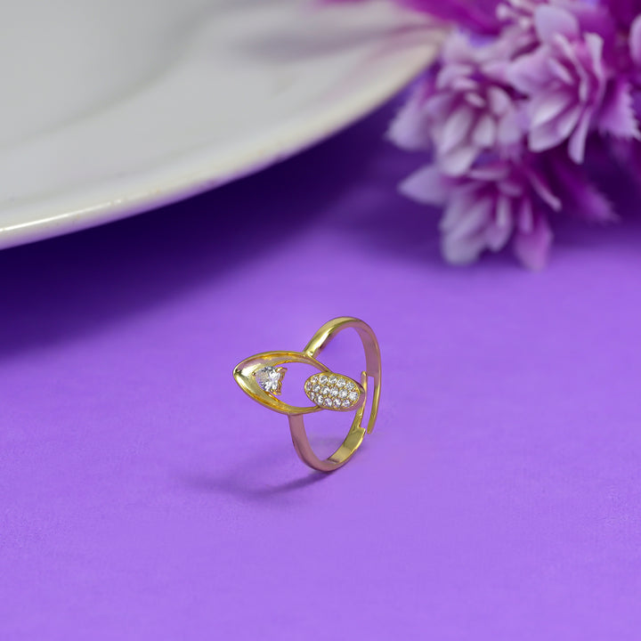 Radiant Heart Oval Ring