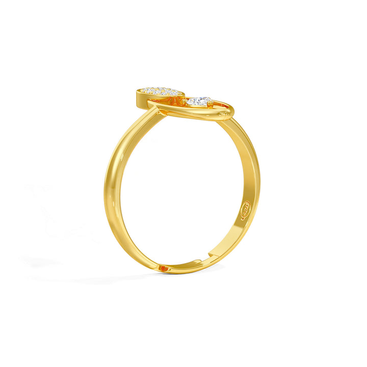 Radiant Heart Oval Ring