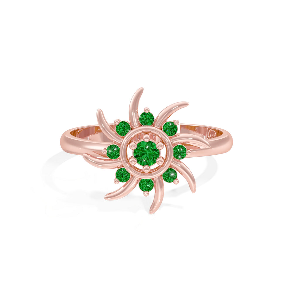 #metal_rose-gold-plated#stone-colour_emerald-green