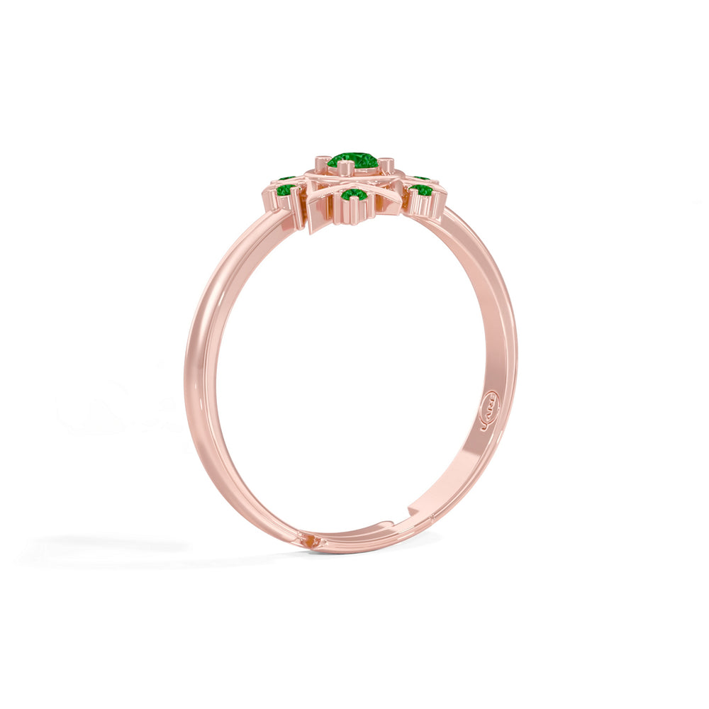 #metal_rose-gold-plated#stone-colour_emerald-green