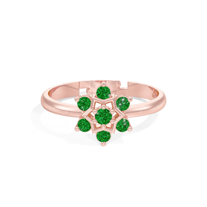 #metal_rose-gold-plated#stone-colour_emerald-green