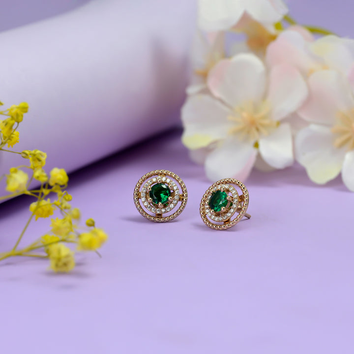 #metal_rose-gold-plated#stone-colour_emerald-green