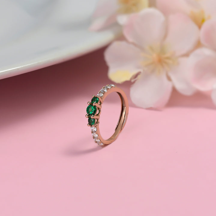 #metal_rose-gold-plated#stone-colour_emerald-green