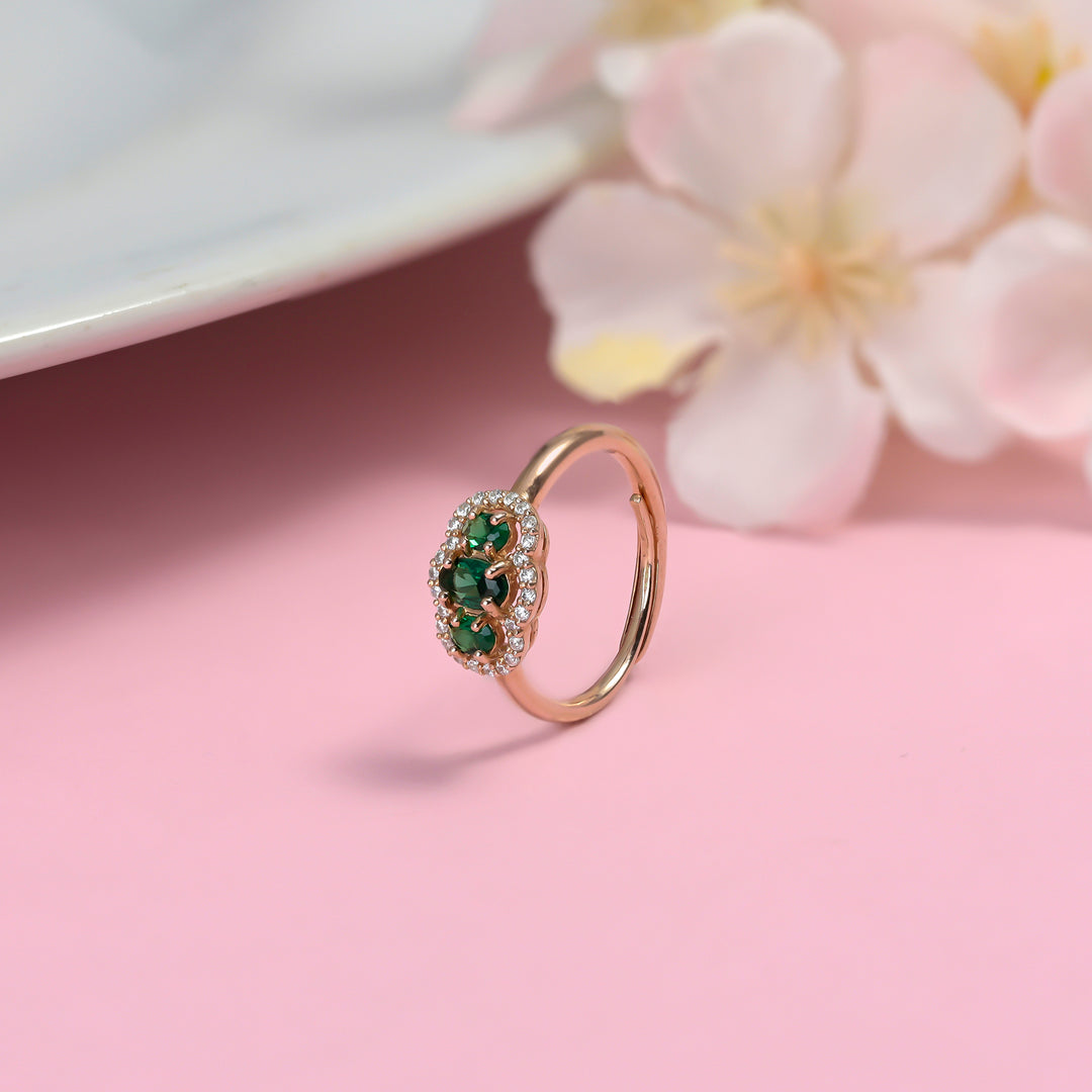 #metal_rose-gold-plated#stone-colour_emerald-green