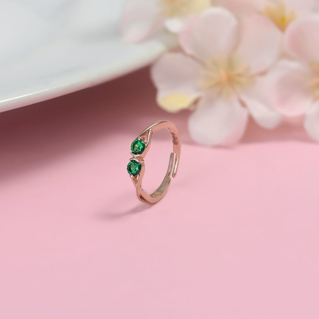 #metal_rose-gold-plated#stone-colour_emerald-green