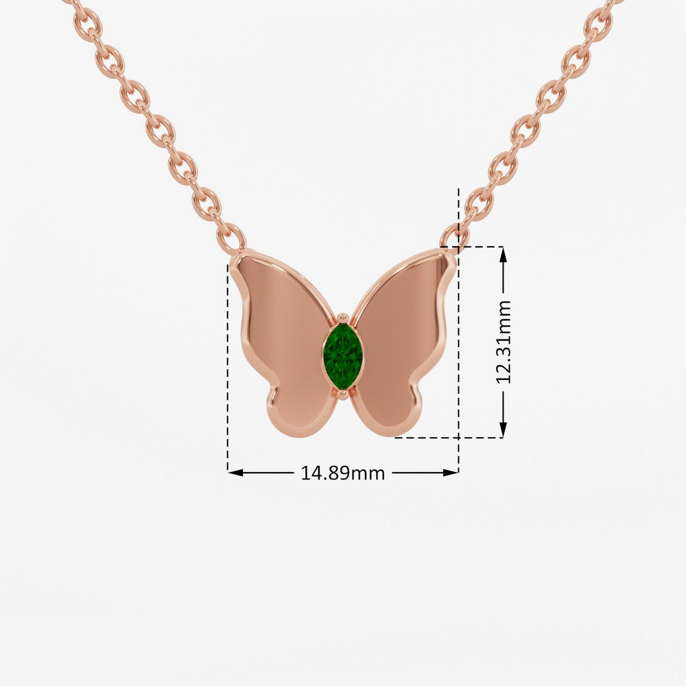 #metal_rose-gold-plated#stone-colour_emerald-green