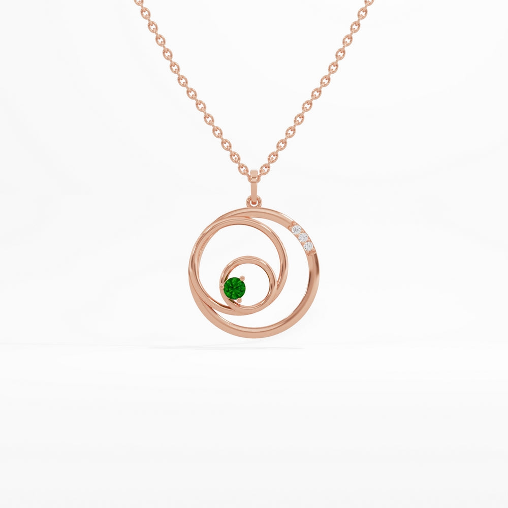 #metal_rose-gold-plated#stone-colour_emerald-green