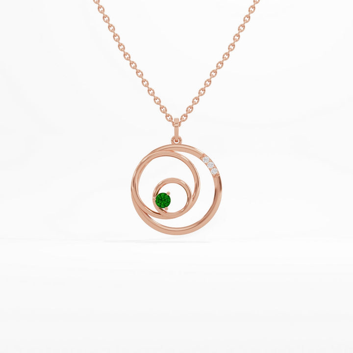 #metal_rose-gold-plated#stone-colour_emerald-green