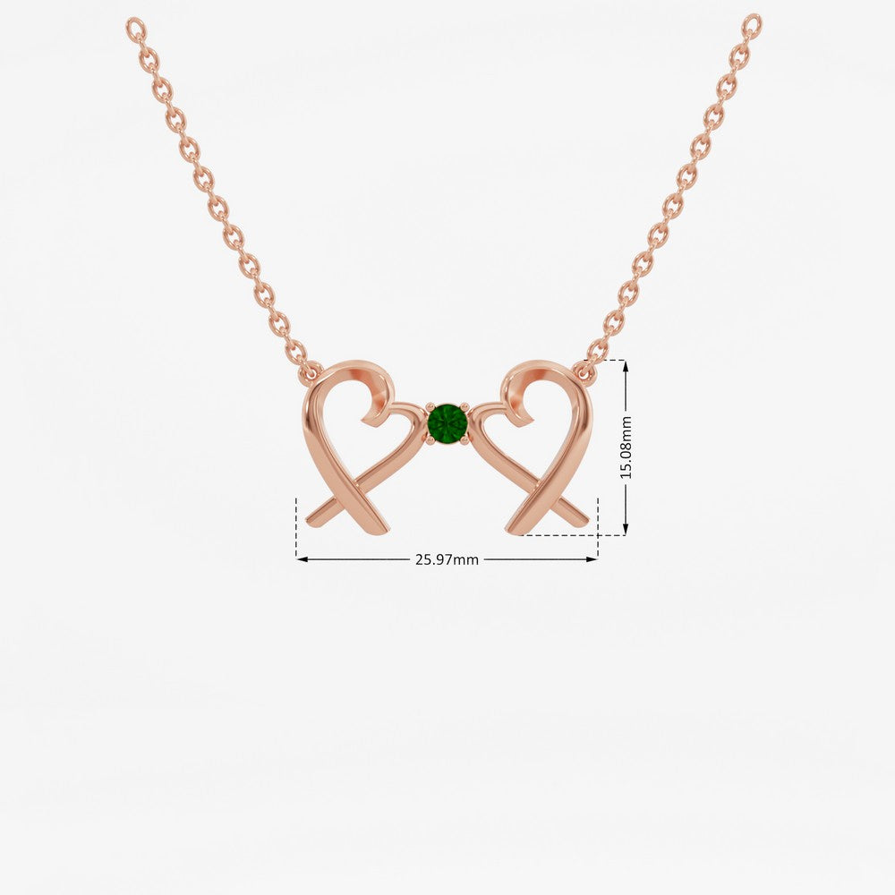 #metal_rose-gold-plated#stone-colour_emerald-green